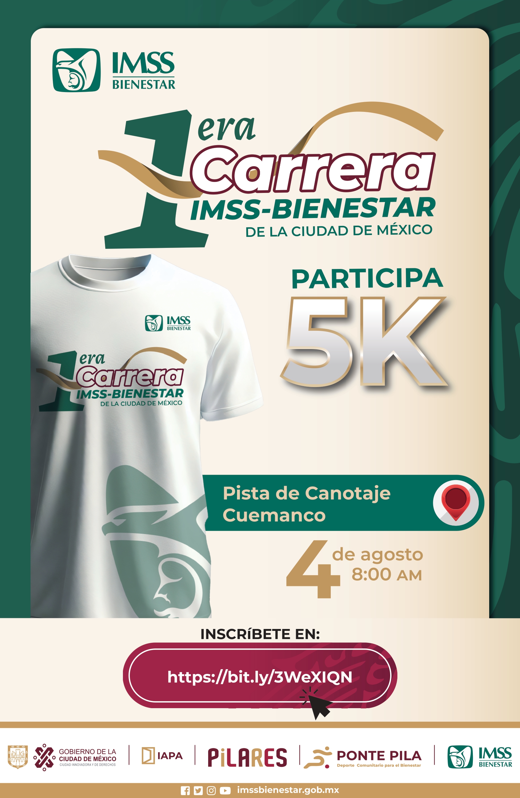 Unisa Te Invita A Participar En La A Carrera Imss Bienestar De La